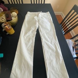 White cotton pants